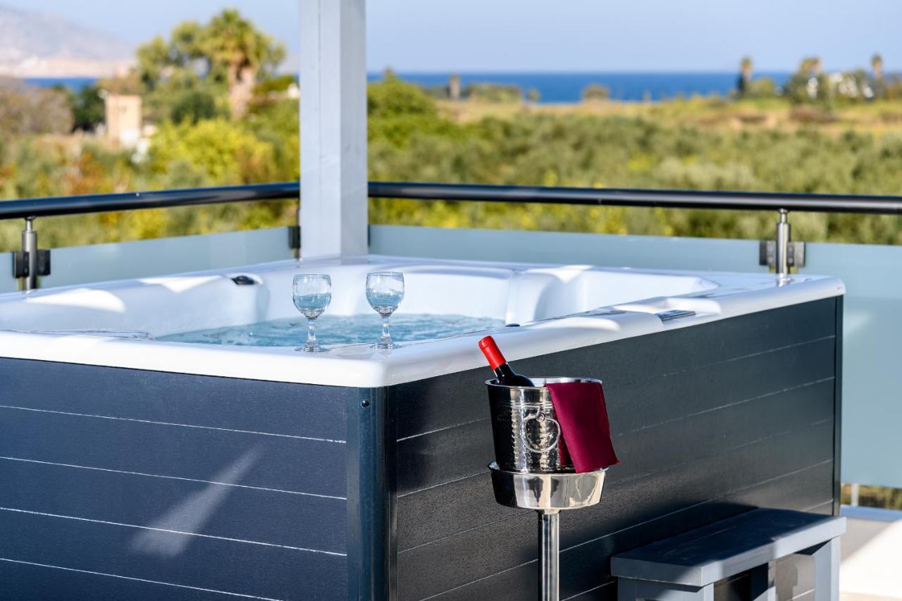 Asteria Pearl Villa 2 With Rooftop Jacuzzi Tigkaki (Kos) Exterior foto