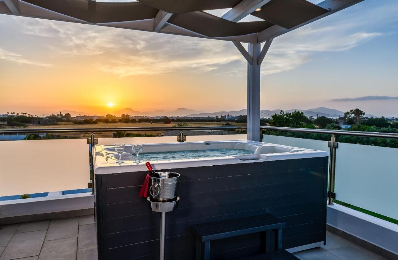 Asteria Pearl Villa 2 With Rooftop Jacuzzi Tigkaki (Kos) Exterior foto