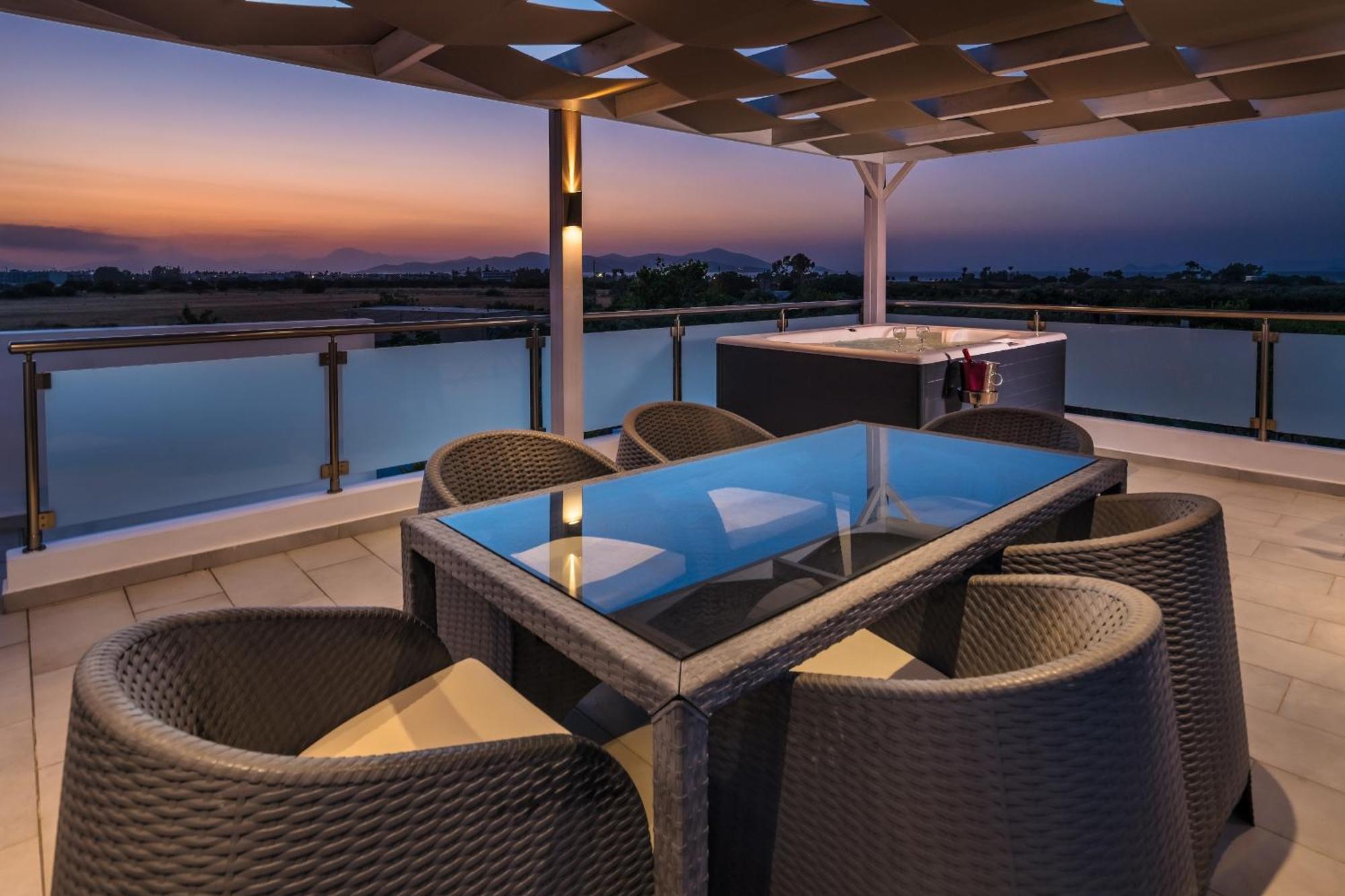 Asteria Pearl Villa 2 With Rooftop Jacuzzi Tigkaki (Kos) Exterior foto