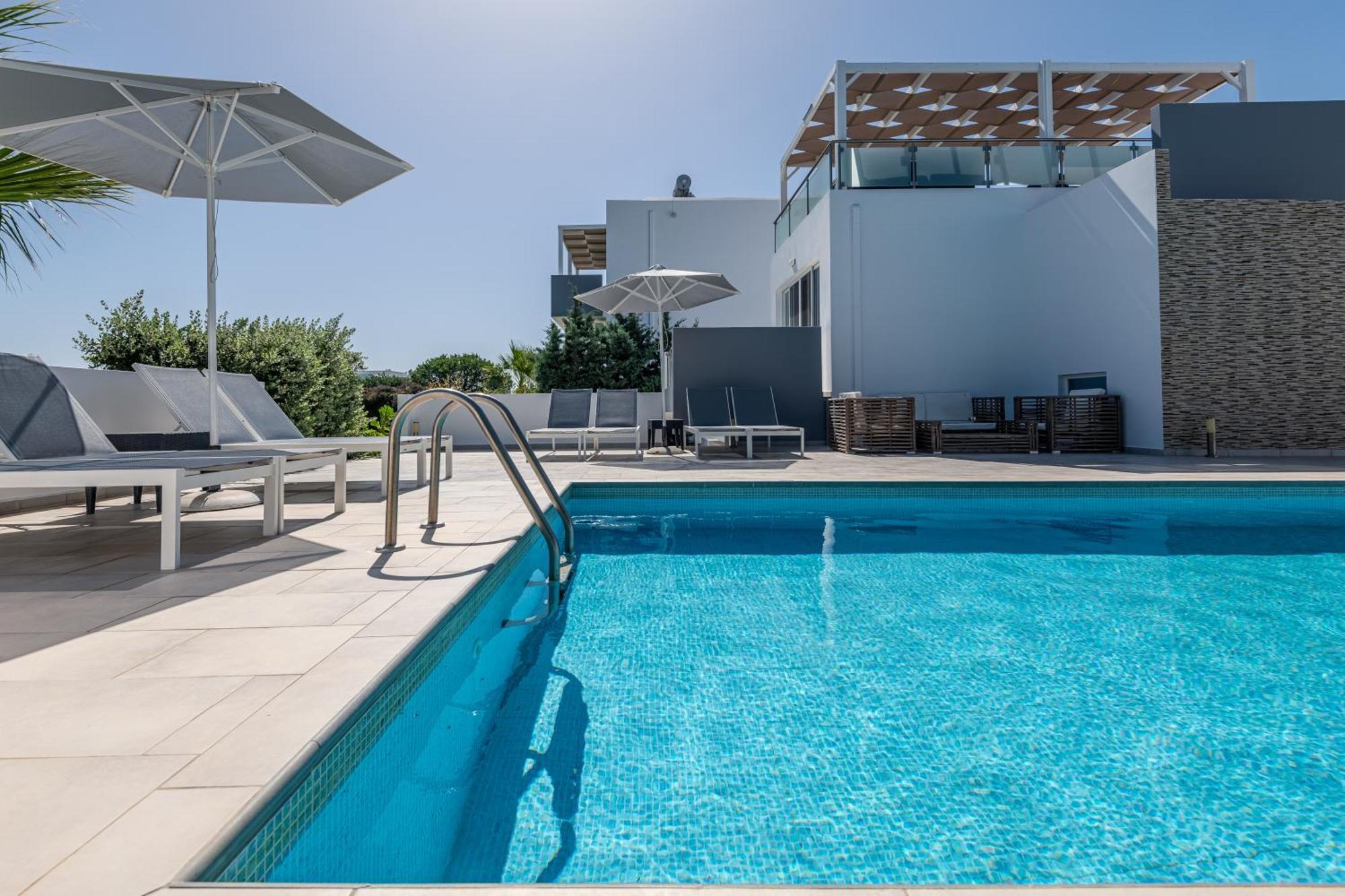 Asteria Pearl Villa 2 With Rooftop Jacuzzi Tigkaki (Kos) Exterior foto