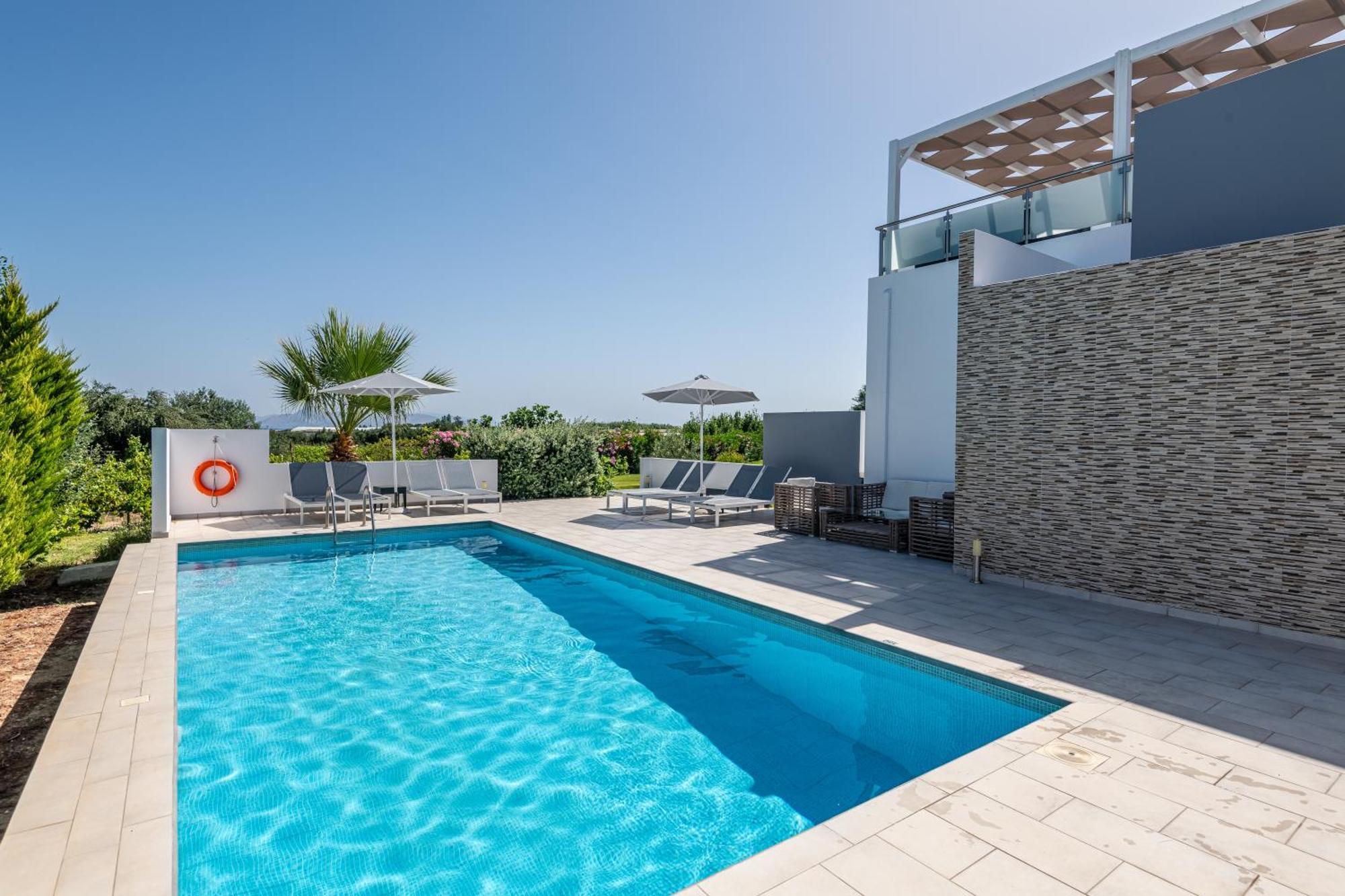 Asteria Pearl Villa 2 With Rooftop Jacuzzi Tigkaki (Kos) Exterior foto